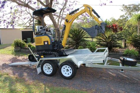 mini digger transport|storage of mini digger.